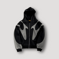 Black Zip Up Hoodie for men