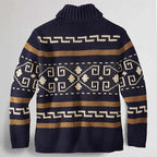 Nordic Patterned Cardigan for Men, view 2