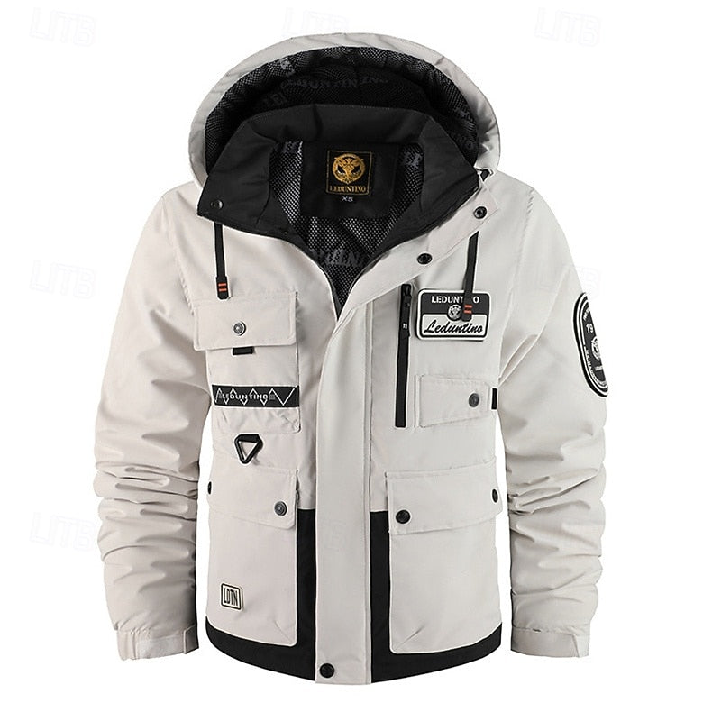 All-Weather Hooded Utility Jacket