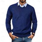 Soft Brushed V Neck Sweater for Men, view 1
