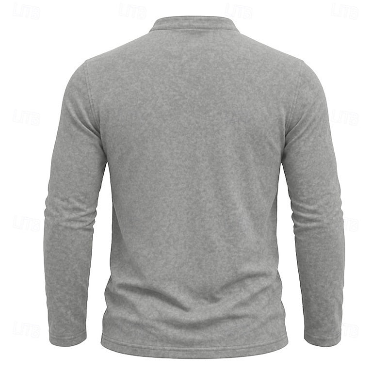 Chest Pocket Henley Shirt for Men, view 12