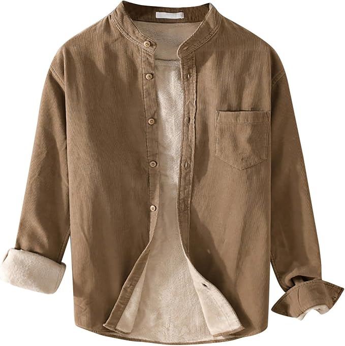 Khaki Shirt Jacket for men