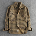 Khaki Shirt Jacket for men