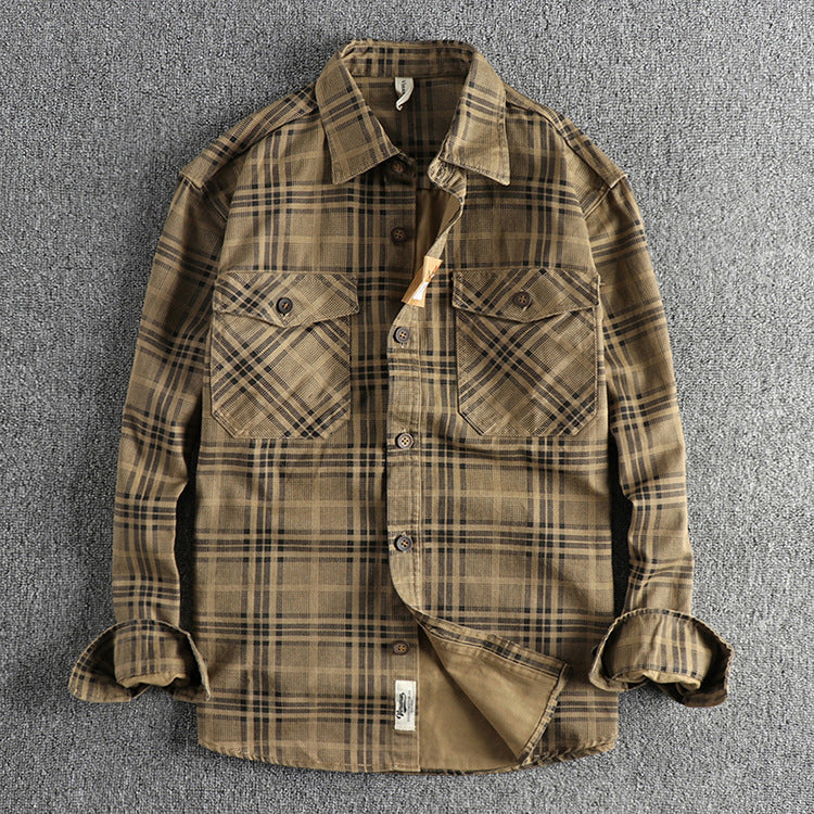 Khaki Shirt Jacket for men
