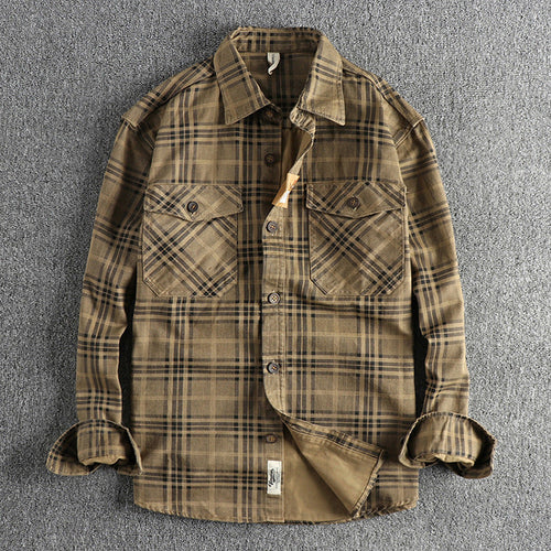 Khaki Shirt Jacket for men