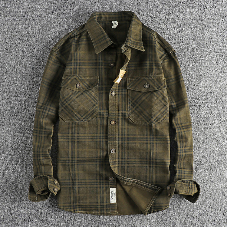 Green Shirt Jacket for men