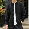 Button Front Cardigan with Patch Pockets