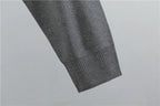 Womens tracksuit with contrast stripe trim in Gray, close-up of the ribbed cuff