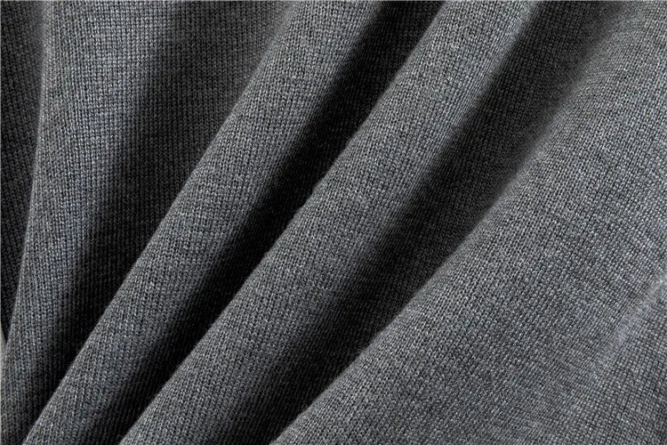 Womens tracksuit with contrast stripe trim in Gray, close-up of the knit