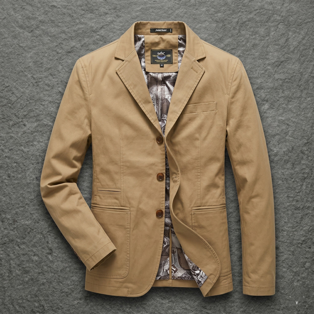 Khaki Casual Blazer for men