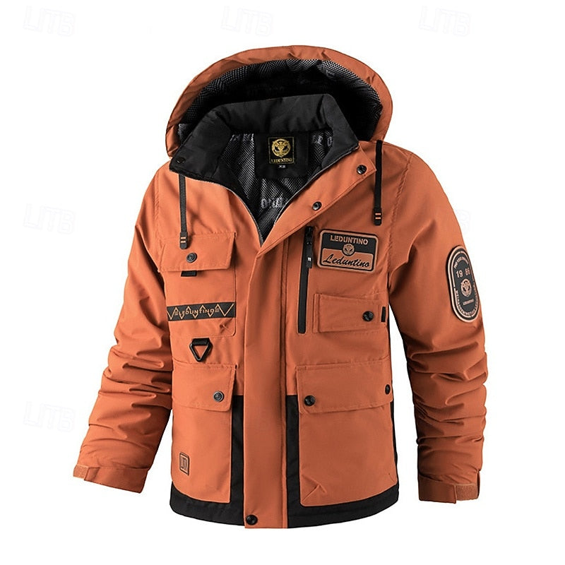 All-Weather Hooded Utility Jacket
