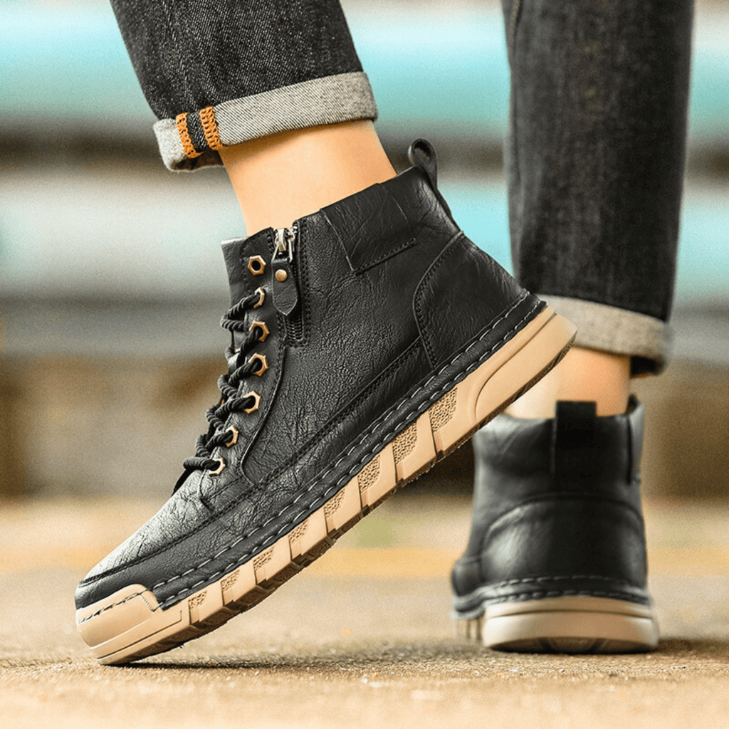Side Zip Sneaker Boots for Men, view 8