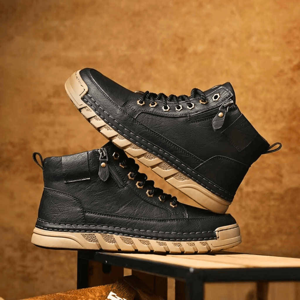 Side Zip Sneaker Boots for Men, view 4