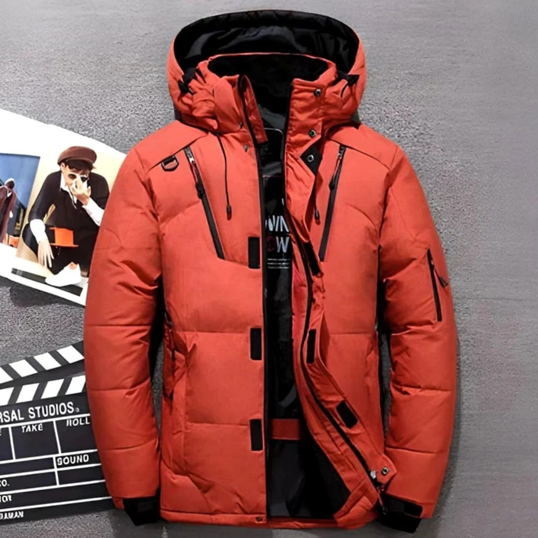 Red padded Winter Jacket for Men