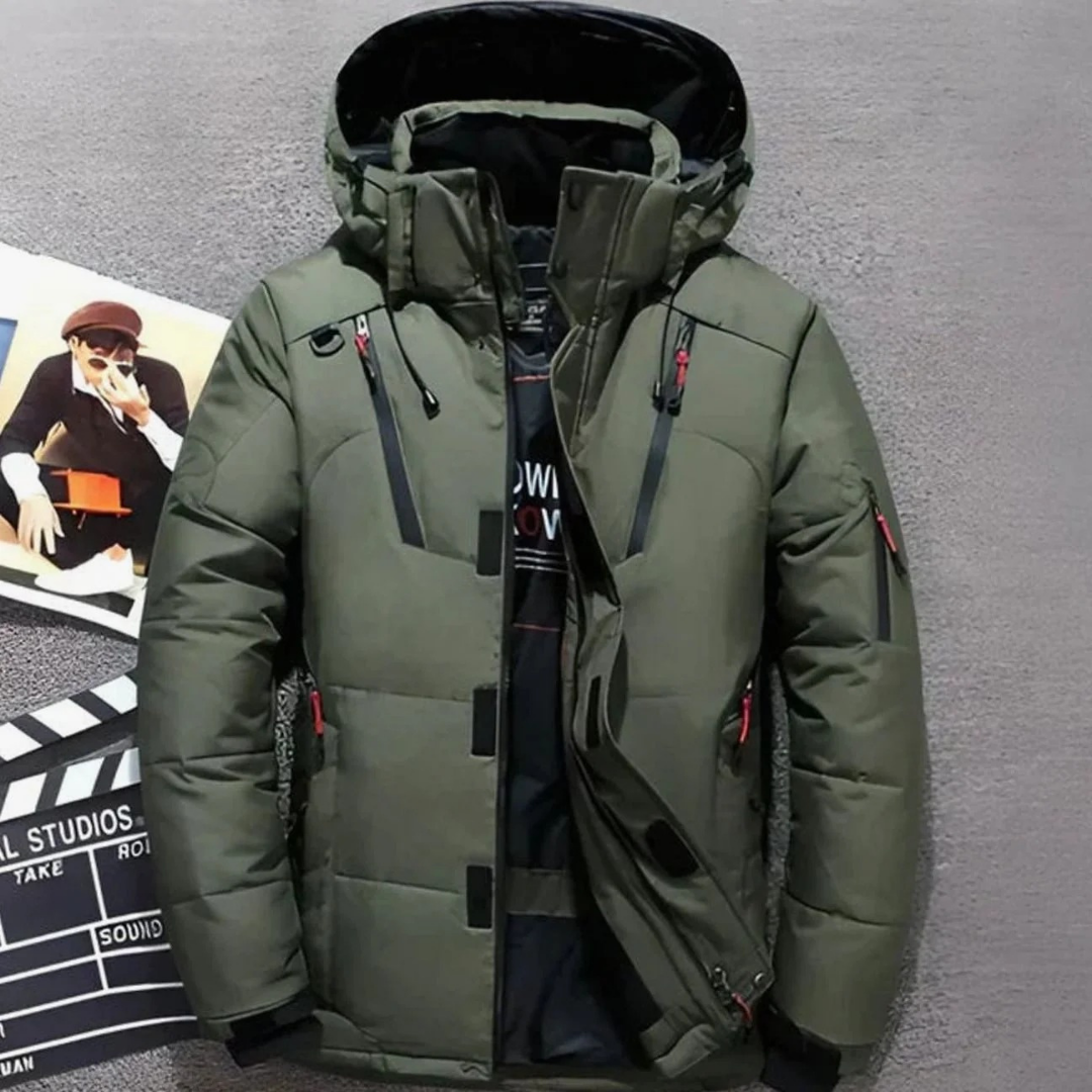 Green padded Winter Jacket for Men