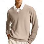 Camel lightweight V Neck Sweater for Men