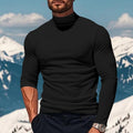 Slim Fit Turtleneck for Men in Black