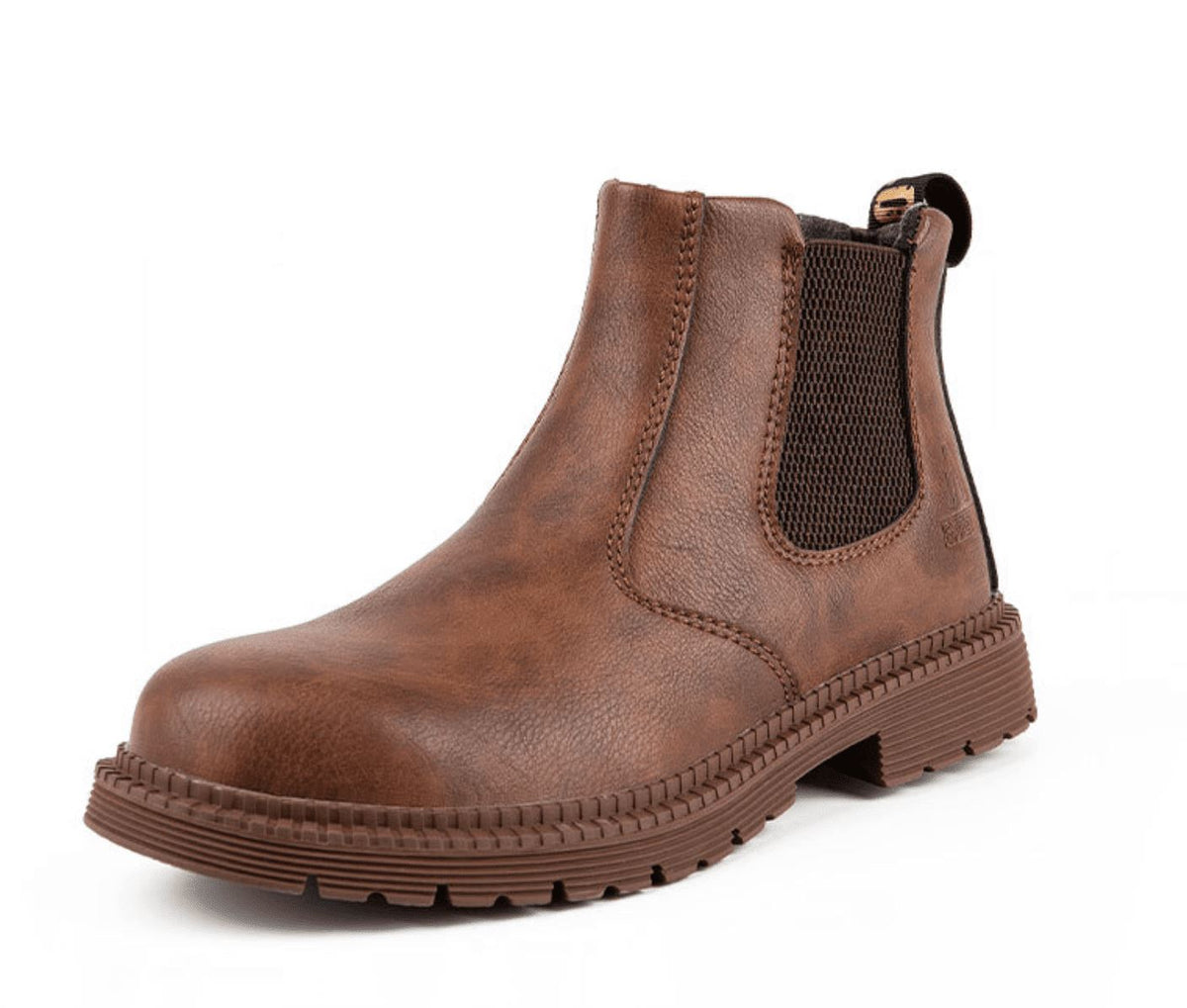 Pull Tab Leather Chelsea Boots for Men, view 1