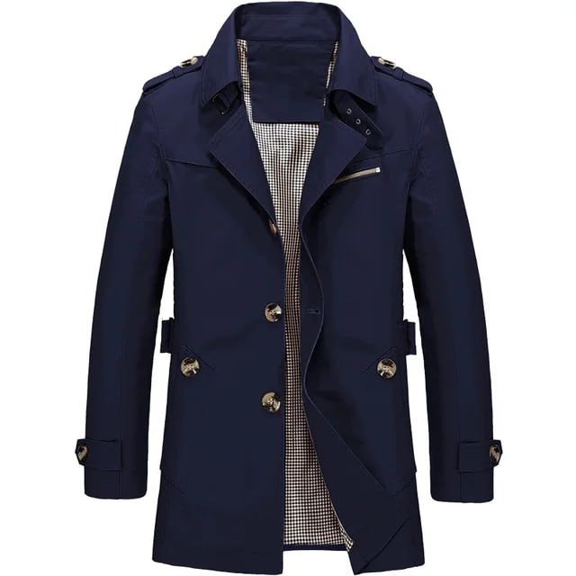 Navy Trench Coat for men