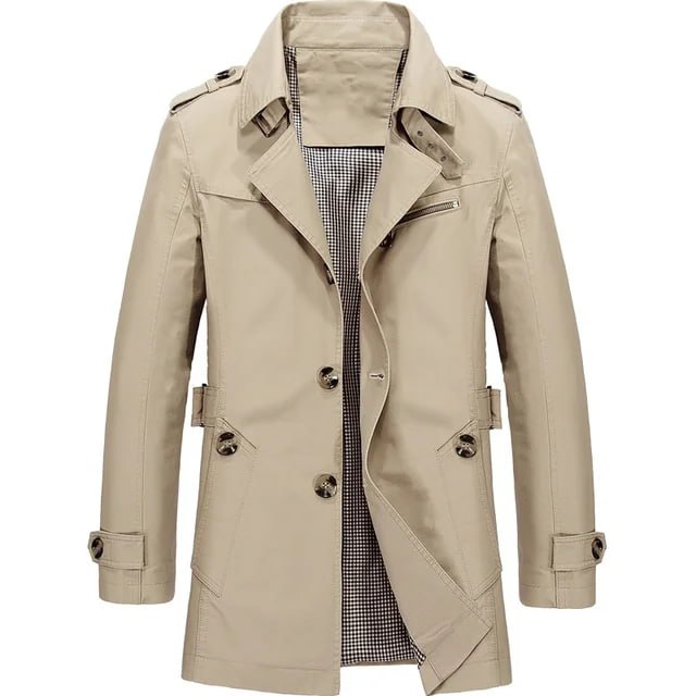 Beige Trench Coat for men