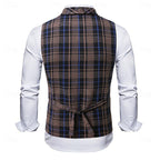 Plaid Dress Vest for Men, view 2