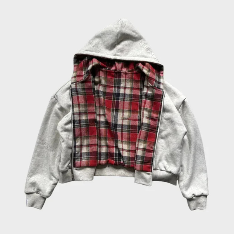 Oversized hoodie for men in red