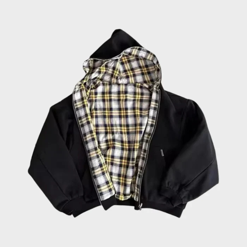Oversized hoodie for men in black