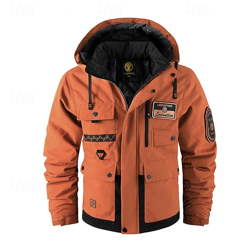 All-Weather Hooded Utility Jacket