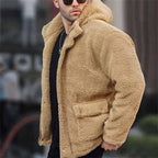 Hooded Sherpa Jacket for Men, view 1