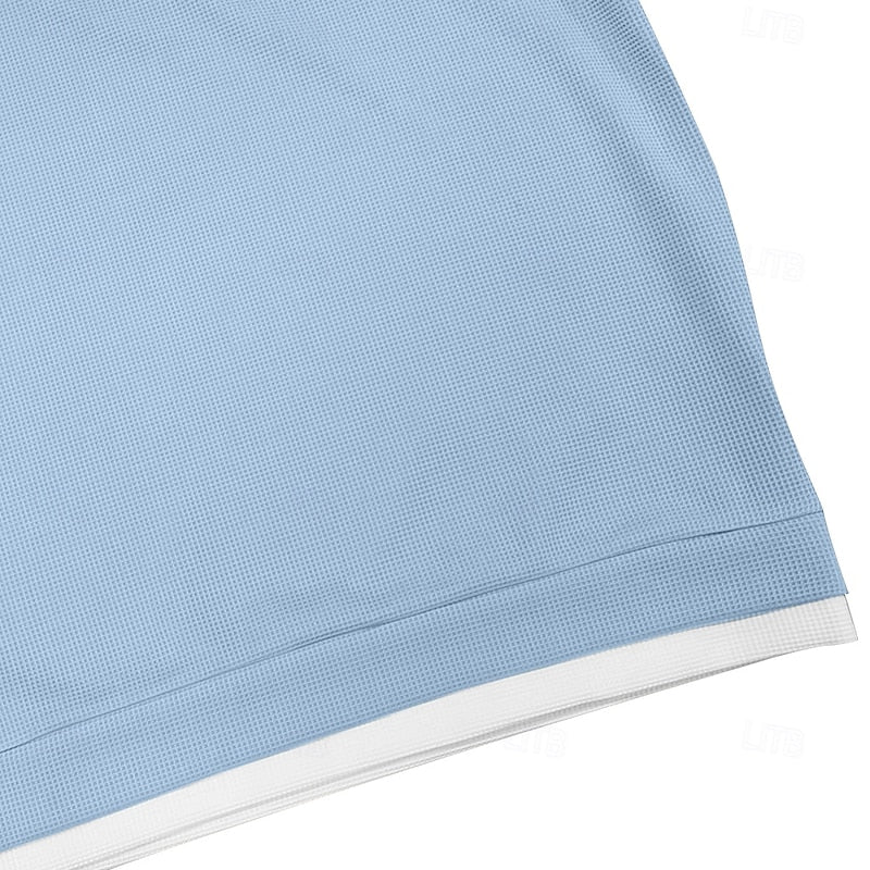 Waffle Knit Quarter Zip for Men, view 8