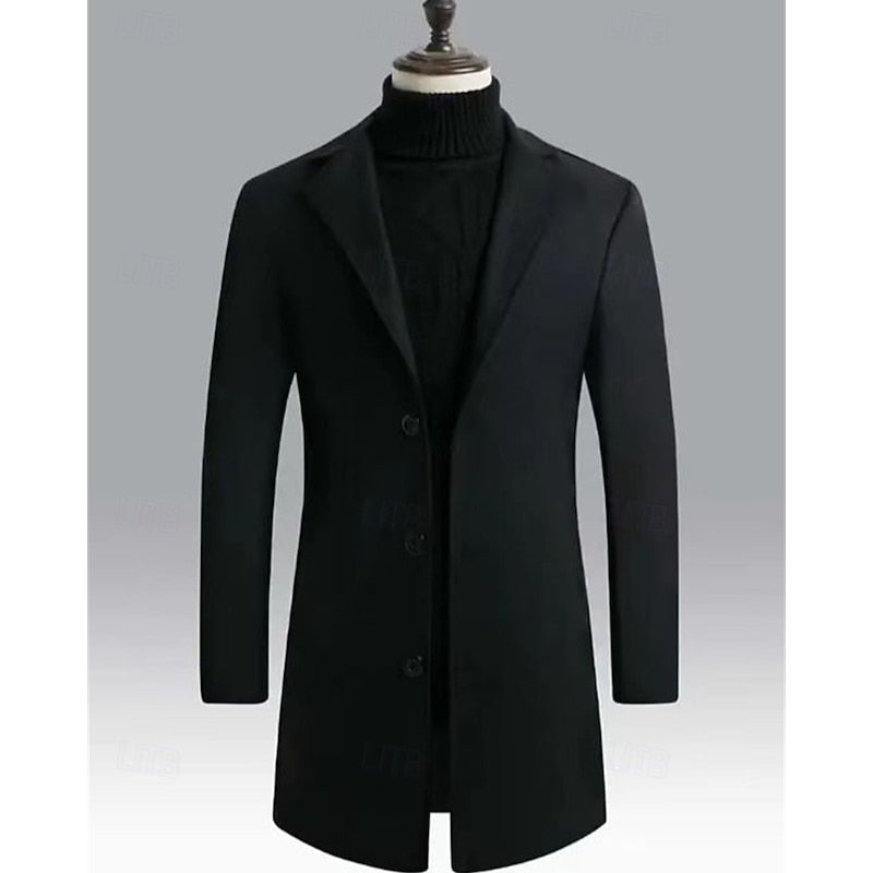 Long Winter Coat for Men, view 5