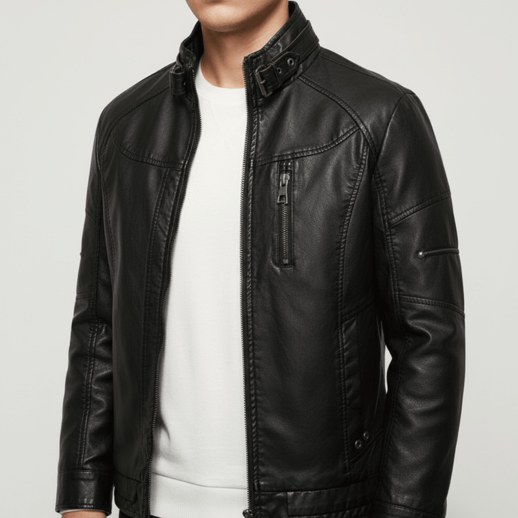 Leather Jacket for men, detail 8
