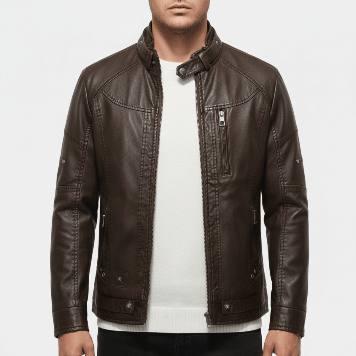 Leather Jacket for men, detail 6