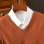 Lightweight V Neck Sweater for Men, view 2