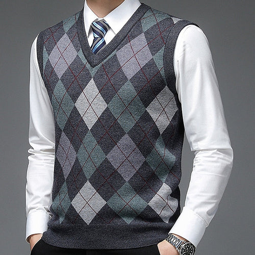 Argyle Sweater Vest for Men, view 1